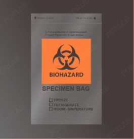 ZipLOC BIOHAZARD SAMPLING BAG, 20X25CM