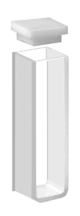CUVETTE QUARTZ FOR SPECTOROPHOTOMETER MACRO, WITH ROUND BOTTOM, OPTICAL GRADE, 0.7 ML