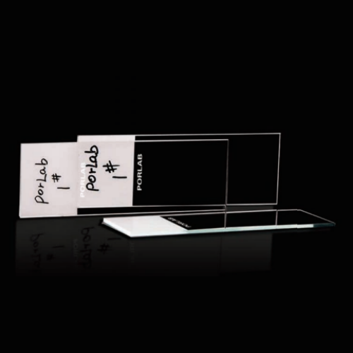 MICROSCOPE SLIDES FROSTED, GROUND EDGE, CORNERS 45°, GLASS, 25×75 MM