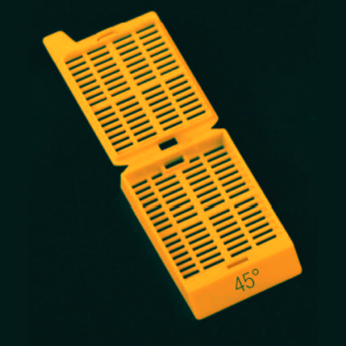 EMBEDDING CASSETTE, ORANGE, RECTANGLE HOLES