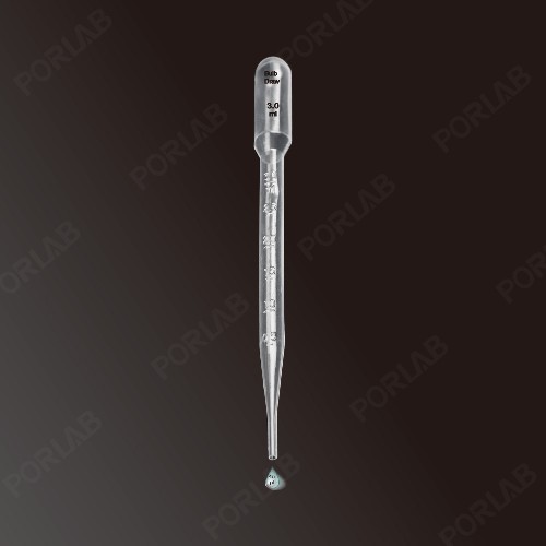 PASTEUR PIPETTE (DROPPER), LDPE, GRADUATED, STERILE, 3ML