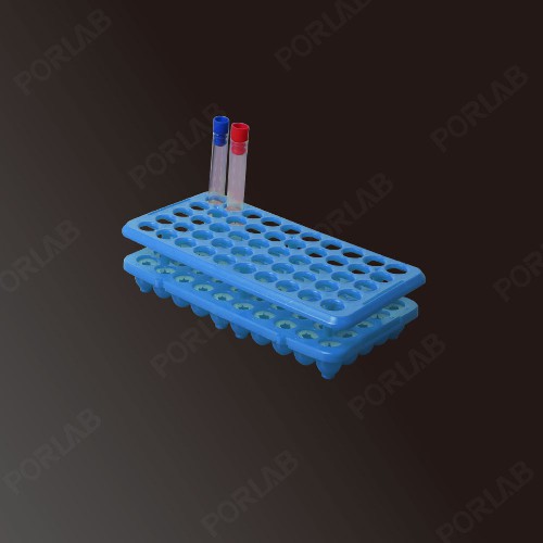 UNI-DECK TEST TUBES RACK, BLUE, TUBES DIA.≤18 MM, 50 PLACES