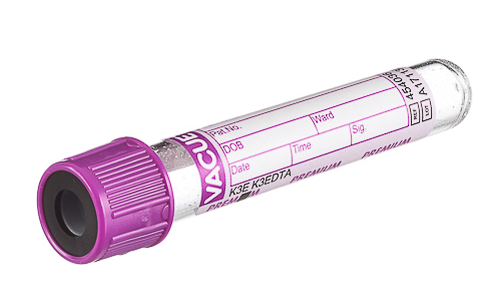 Vacuette EDTA Tube K3E, premium cap, paper label, 4 ml