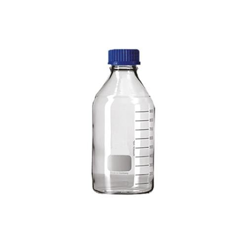 REAGENT BOTTLE, AUTOCLAVABLE, GRADUATED, CLEAR GLASS, BLUE SCREW CAP, 1000 ML