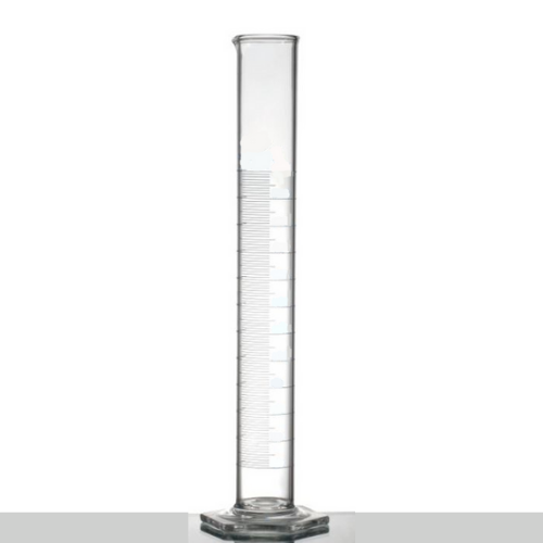 MEASURING CYLINDER, GLASS, GRADUATED, HEXAGONAL BASE, 250 ML