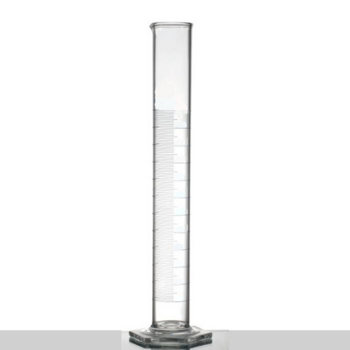 MEASURING CYLINDER, GLASS, GRADUATED, HEXAGONAL BASE, 2000 ML