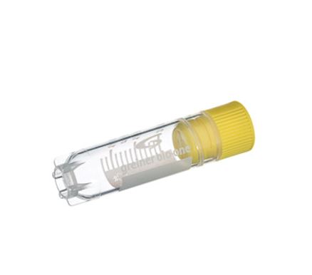 CRYO.S PP, ROUND BOTTOM, INTERNAL THREAD, YELLOW SCREW CAP, 2 ML