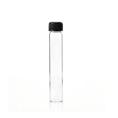 TEST TUBE, GLASS, SCREW CAP, FLAT BOTTOM, 10 ML