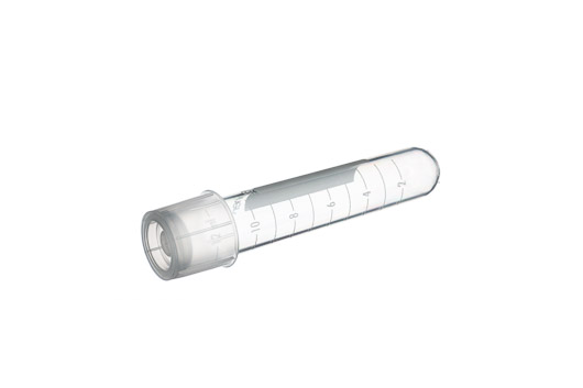 TEST TUBE, PP, GRADUATED, TWO-POSITION VENT STOPPER, ROUND BOTTOM, STERILE, 14-15 ML