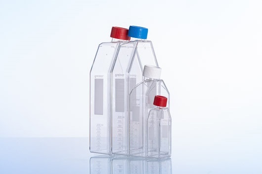 CELL CULTURE FLASK, PS, RED FILTER SCREW CAP, STERILE, 75 CM²,250 ML