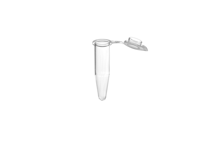 MICROCIFUGEENTR PCR TUBE, PP, ATTACHED FROSTED CAP, 0.5 ML