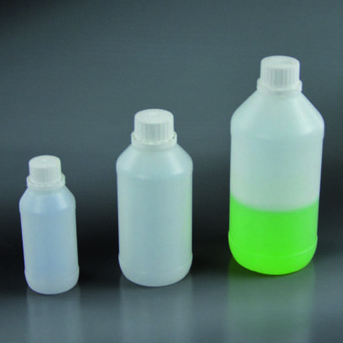 BOTTLE NARROW NECK, HDPE, WITH TAMPER-EVIDENT CAP, 500ML