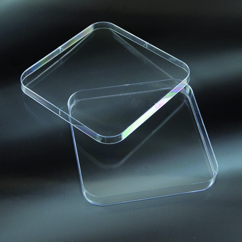 PETRI DISH, PS, SQUARE, WITH VENTS, STERILE, 120X120MM
