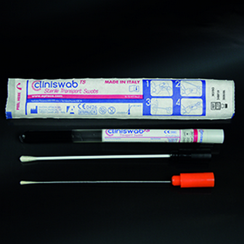 SWAB CULTURE, WITH AMIES AND CHARCOAL MEDIA IN TUBE, PLASTIC SHAFT, STERILE