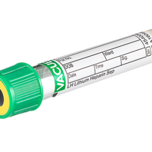 Vacuette LH Lithium Heparin separator, non-ridged cap, paper label, 3.5 ml