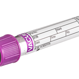 Vacuette EDTA Tube K3E, non-ridged cap, paper label, 4 ml