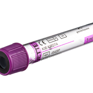 Vacuette EDTA Tube K3E, non-ridged cap, transparent label, 3 ml