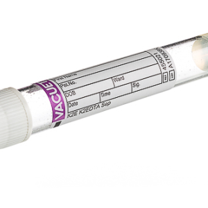 Vacuette EDTA Tube K2E Separator, non-ridged cap, paper label, 8 ml