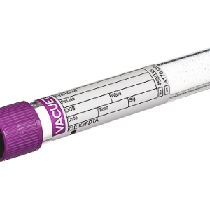 Vacuette EDTA Tube K3E, non-ridged cap, paper label, 9 ml
