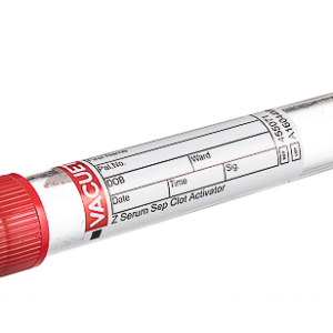 Vacuette Plain tube with gel, non-ridged cap, paper label, 8ml