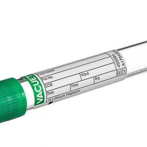 Vacuette LH Lithium Heparin, non-ridged cap, paper label, 9 ml
