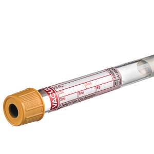 Vacuette Plain tube with gel, premium cap, paper label, 5 ml