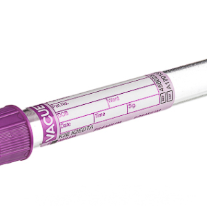 Vacuette EDTA Tube K2E, premium cap, paper label, 6 ml