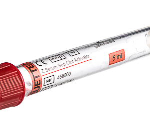 Vacuette Plain tube with gel, non-ridged cap, transparent label, 5 ml