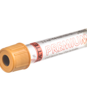 Vacuette Plain tube with gel, premium cap, transparent label, 3.5 ml