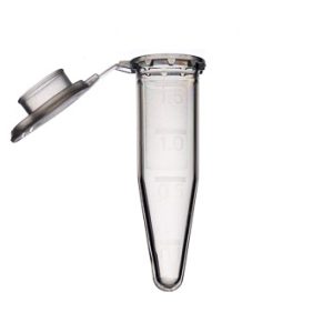 MICROCENTRIFUGE EPPENDORF TUBE, PP, GRADUATED, ATTACHED CAP, 1.5 ML