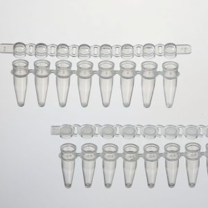qPCR 8-TUBE STRIP, WITH OPTICAL CAPS, 0.2ML