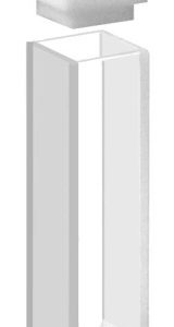 CUVETTE QUARTZ FOR SPECTOROPHOTOMETER MACRO, WITH ROUND BOTTOM, OPTICAL GRADE, 3.5 ML